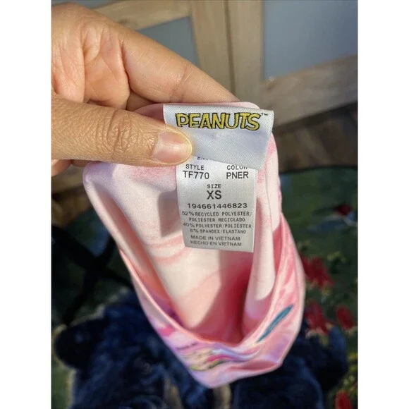 Charlie Brown Snoopy Cherokee Scrubs Tooniforms Peanuts V Neck Top Size XS - Picture 7 of 7